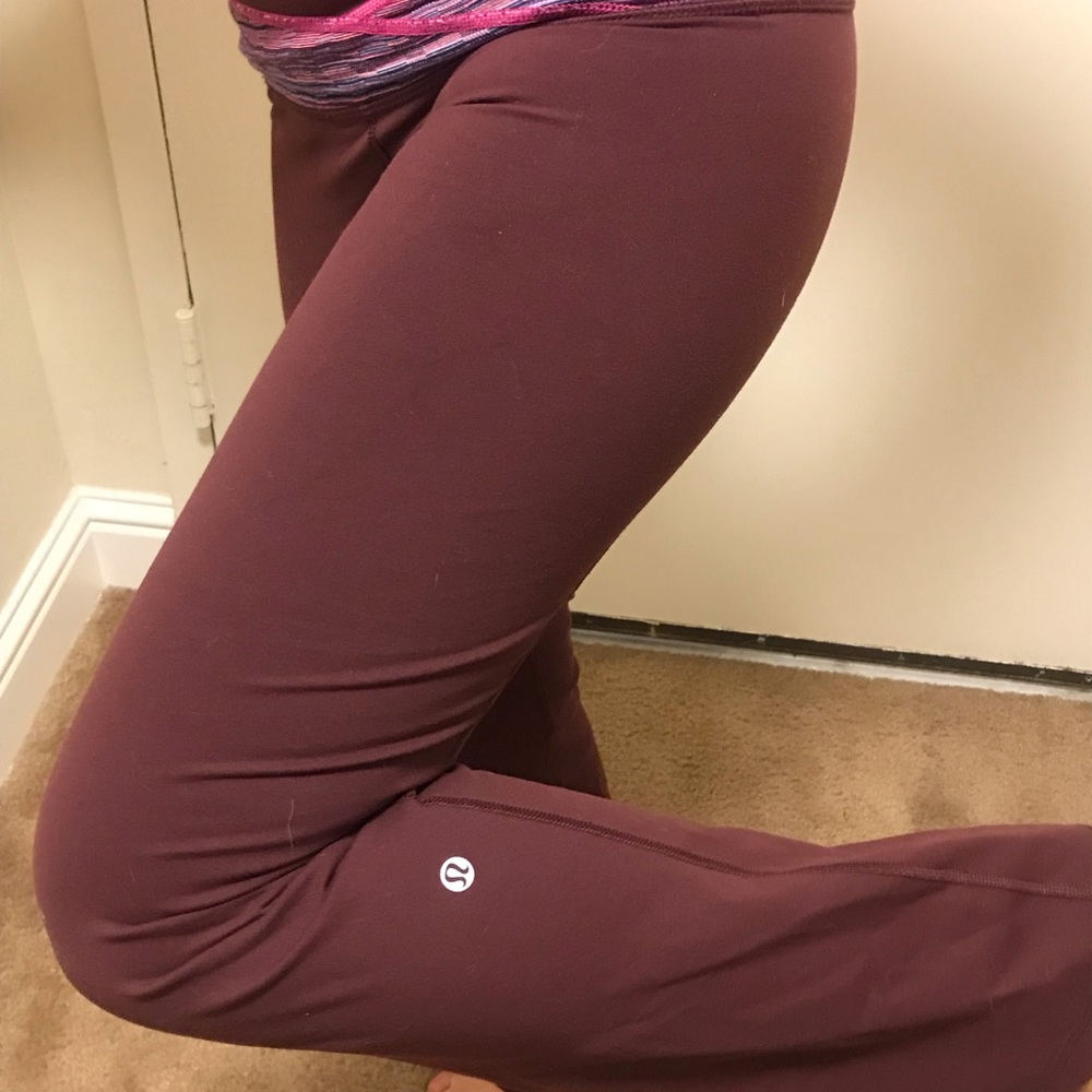 LuLu Lemon magenta pink stretchy pants